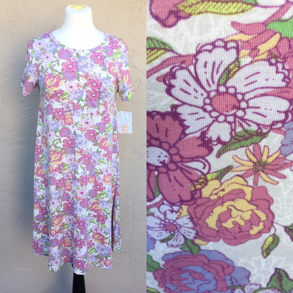 ⬇️ $40 NWT LuLaRoe Carly Floral Pink Unicorn